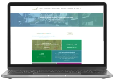 Community Futures Nanaimo website mockup