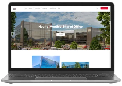 Peninsula Executive Suites website mockup