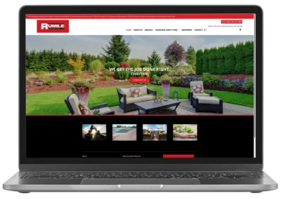 Rumile Contracting Ltd. website mockup